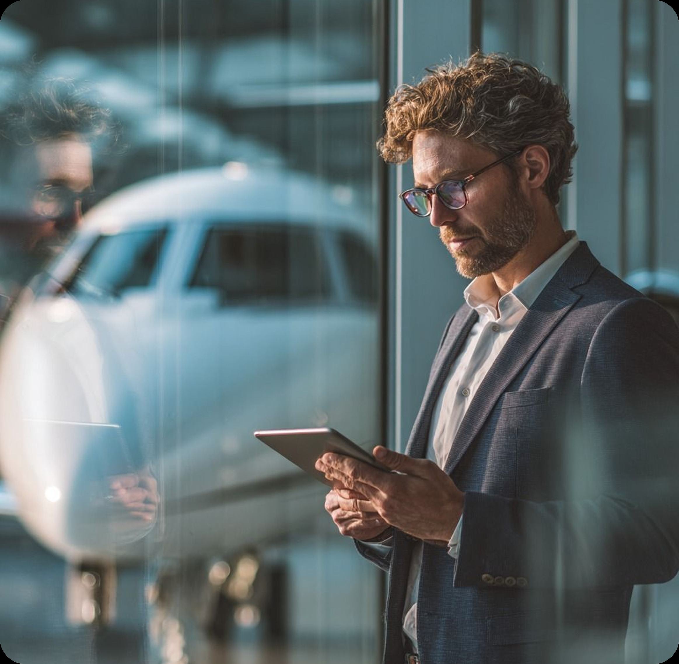 Aviation professional at the terminal
