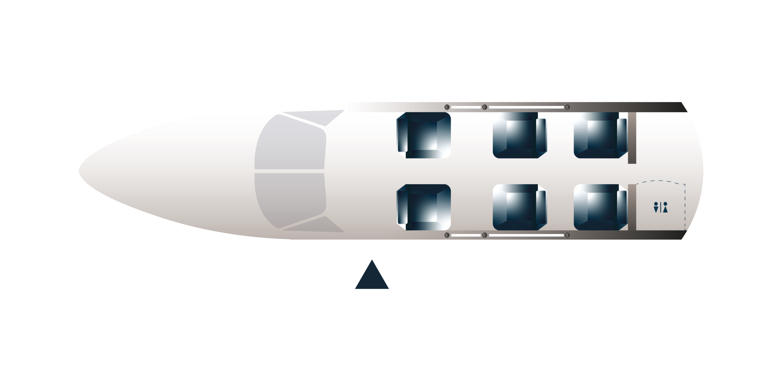 Cessna Citation CJ2+ cabin layout