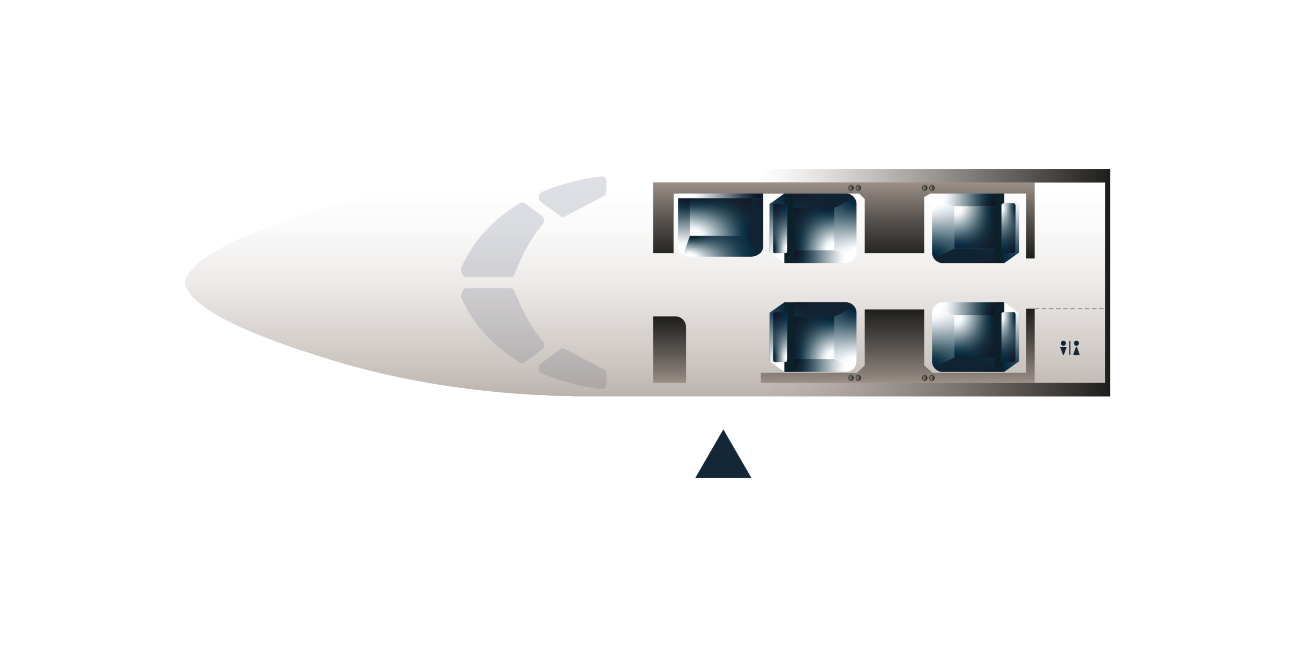 Cessna Citation CJ1 cabin layout