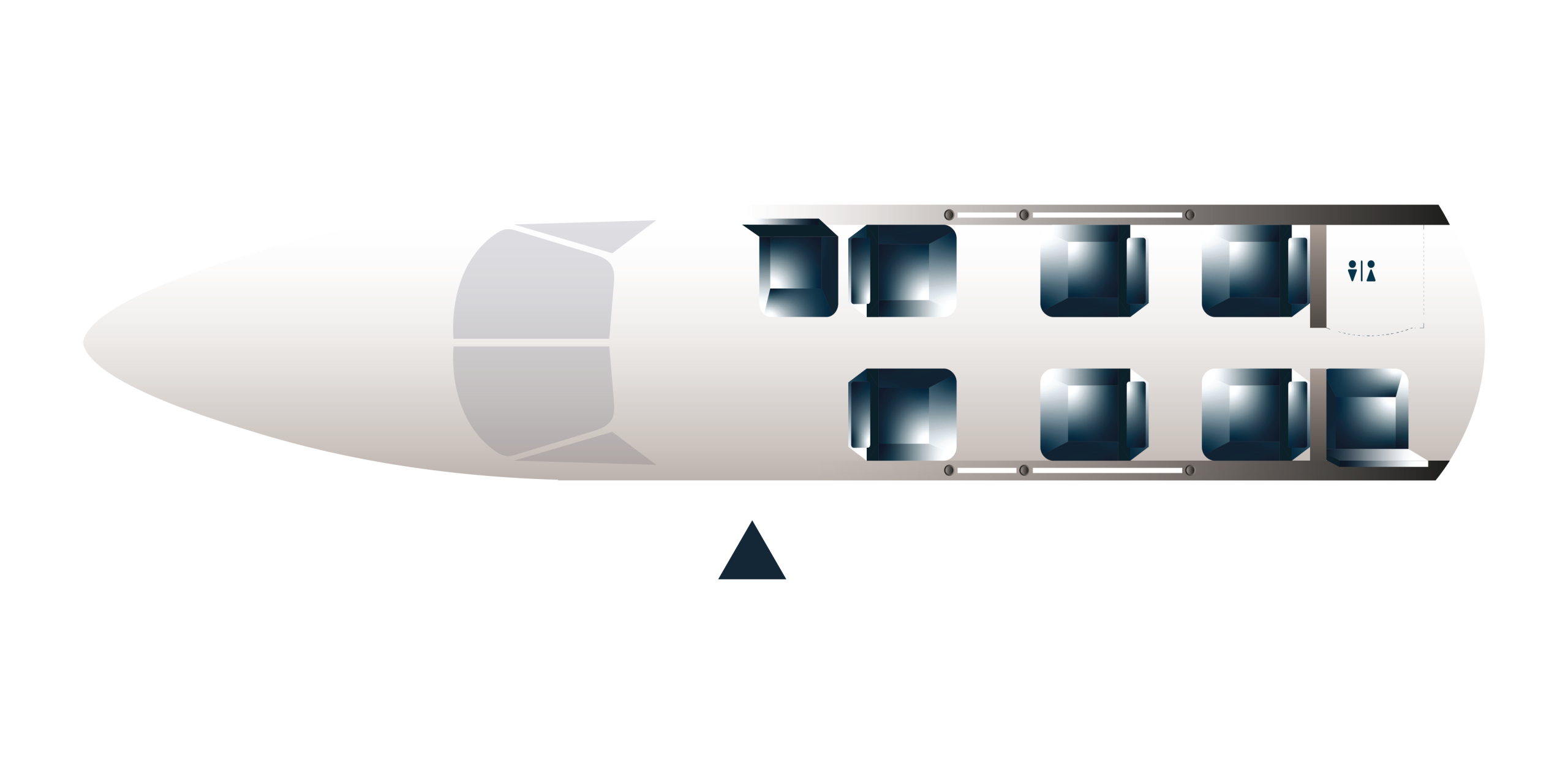 Cessna Citation XLS+ cabin layout
